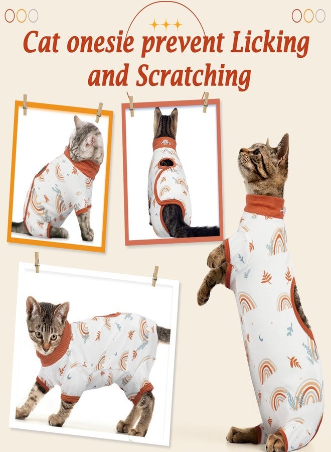 دينتران بدلة تعافي للقطط من دينترون بعد العمليات الجراحية، بدلة ناعمة للقطط الإناث والذكور، قميص بديل لطوق الجراحة المخروطي للقطط الصغيرة، بيجامة مضادة لللعق لجروح البطن للحيوانات الأليفة الصغيرة بعد التعقيم، بدلة كاملة للقطط بعد الجراحة - Image 3